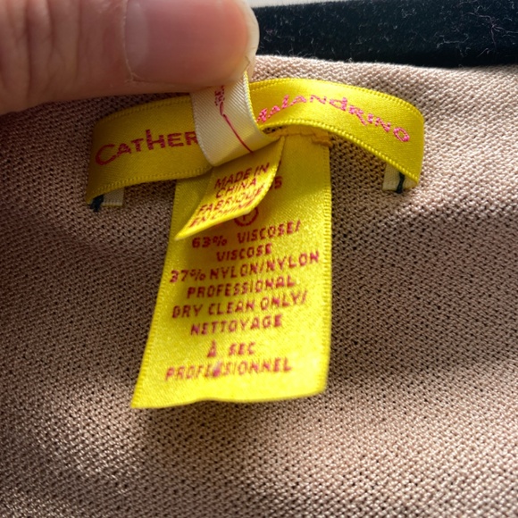 CATHERINE MALANDRINO Teal Knit Mini Dress - Picture 3 of 7